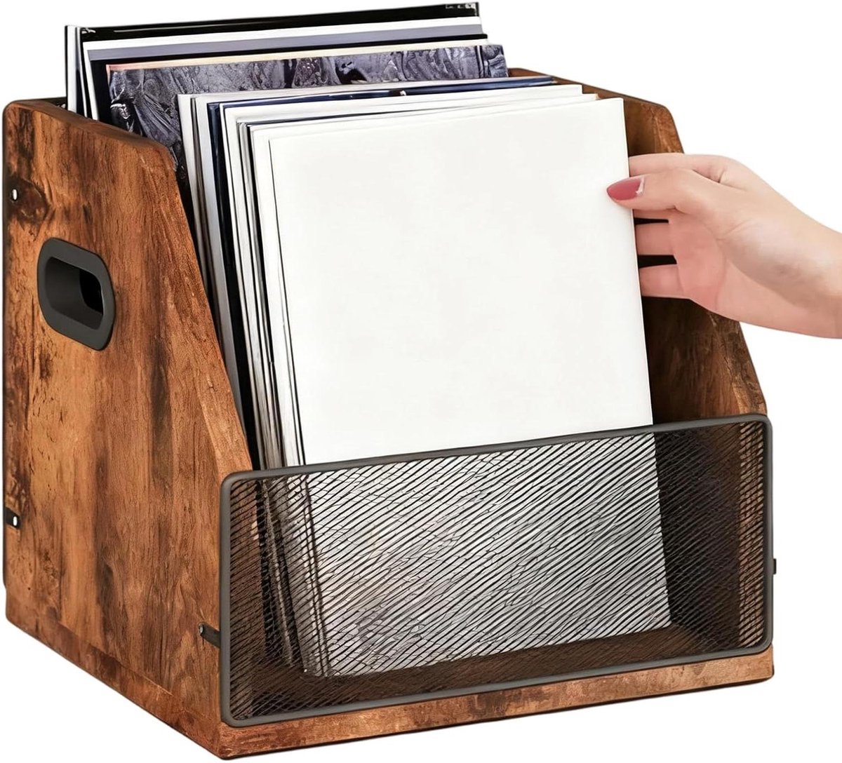 Vinyl Opbergdoos - Album Organizer - Muziekcollectie Opslag - Beschermend Ontwerp - 40 x 332 x 1 cm - Niet gespecificeerd