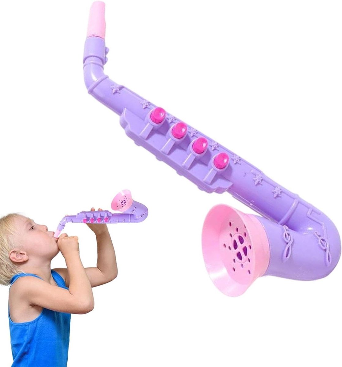 Speelgoed Saxofoon - Muziek Instrument - Kinderen Leren - Realistisch Geluid - 25 cm - Meerdere Kleuren