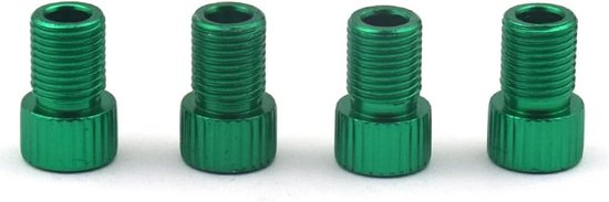 Fiets Ventieladapter - Frans Ventiel - Banden Oppompen - Aluminiumlegering Materiaal - 50 Stuks - Groen — afbeelding 5
