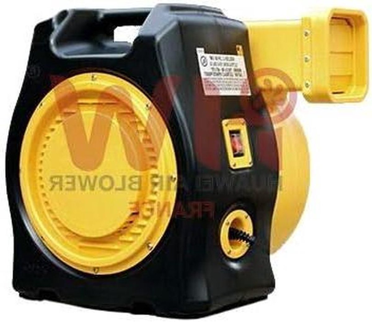Opblaas Pomp - Luchtblazer Ventilator - Springkasteel Vullen - Krachtige 1.5 pk motor - 600 m³/u - Geel