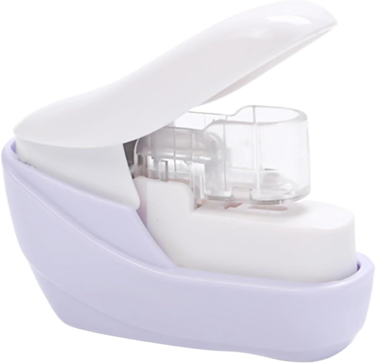 Kleine nietmachine - Nietloos bindgereedschap - Documenten binden - Eén hand bediening - 9 x 7.5 x 3 cm - Purper