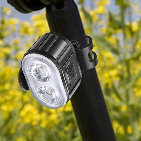Fietsverlichting Set - Voor en achter - Veilig Fietsen - Automatische Sensor - 10.3 cm - Wit en Rood — afbeelding 2