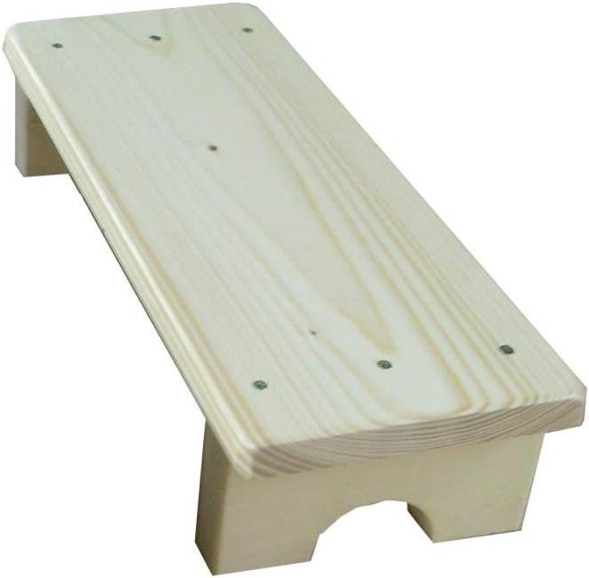 Houten opstapje - Bloemenrek plank - Ruimte verhogen - Veelzijdig en stabiel - 80 x 20 x 16 cm - Houtkleur