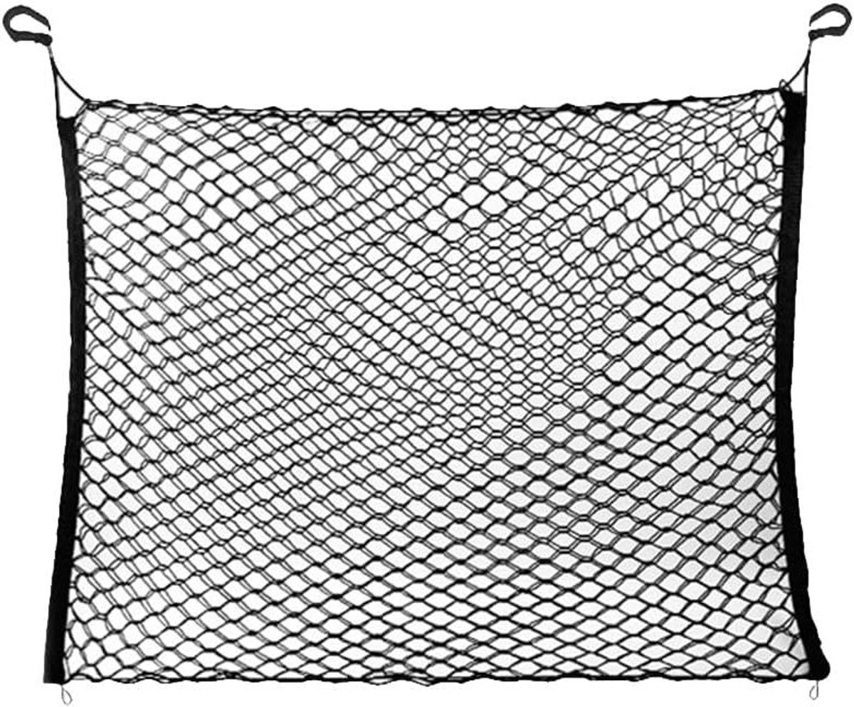 Hondenrek Auto - Reisafscheiding - Veilig Reizen - Elastisch Dubbellaags - 120 x 90 cm - Normal