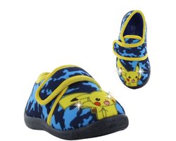 Pokémon Pikachu sloffen met klittenband voor jongens - blauw
