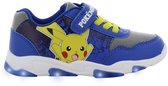 Pokémon - Schoenen voor jongens met lichtjes - Pikachu Sneakers voor kinderen met klittenband - Lichtgevende kindersneaker - Maat 31 - Blauw