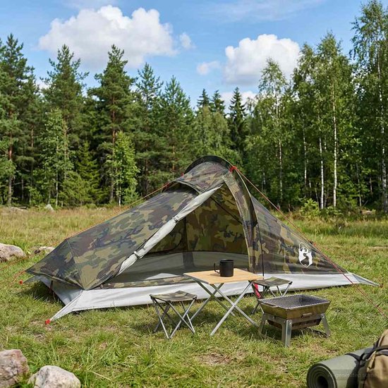 vidaXL - Backpacking - Tent - Camouflage - 4-persoons van Vidaxl — afbeelding 4