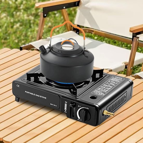 Kampeer Kooktoestel - Buiten Kookbrander - Outdoor Koken - Geoptimaliseerde Windweerstand - 357 x 317 x 96 cm - Zwart — afbeelding 2