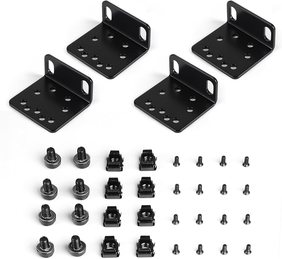 Rack Mount Kit - Montage Oren - Netwerk Installatie - Breedte Vergroting - 1U - Zilver