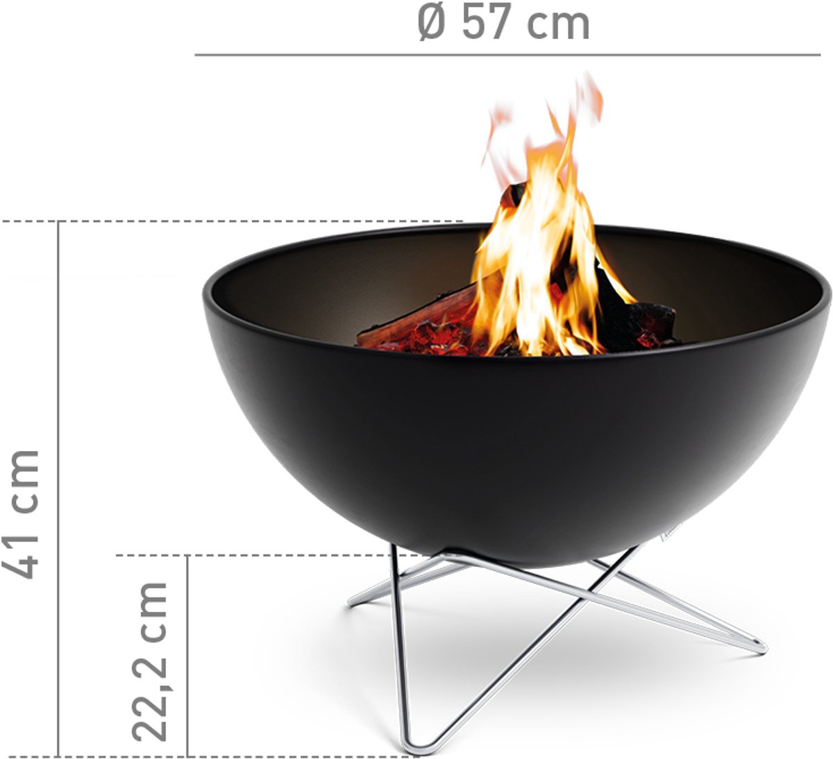Höfats Bowl Stervoet 57 - RVS