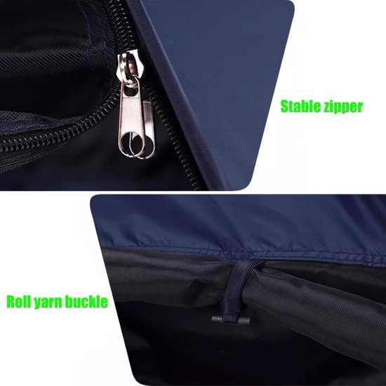 Ondoorzichtige Bedtent - Slaapcabine Luifel - Verbeter Slaapkwaliteit - Uitstekende Lichtblokkering - 80 x 48 x 45 cm - Donker Blauw — afbeelding 3