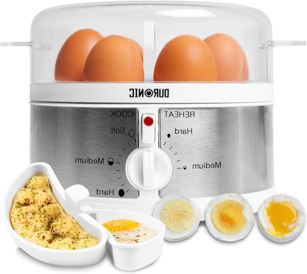 Eierkoker - Kookapparaat - Ontbijt Maken - Automatische Uitschakeling - 7 Eieren - Wit