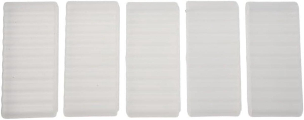 Batterij Opbergdoos - Batterijhouder Case - Thuis Reizen Organisatie - Nauwkeurig Gevormd PP - 5 Stuks 10 Slots - Wit