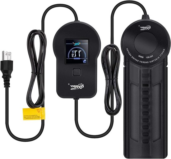 Aquarium Verwarmingselement 500W/800W met Digitale Temperatuurregelaar en LED Indicator voor Zoet- en Zoutwater, Snelle Verwarming en Efficiënte Temperatuurcontrole