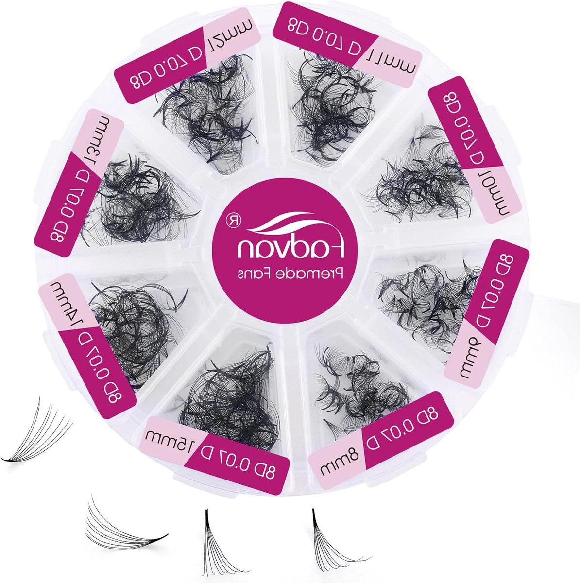Premade Fans Wimpers - Volume Wimpers - Wimpers Verlengen - Handgemaakte Kwaliteit - 500 Stuks - Zwart