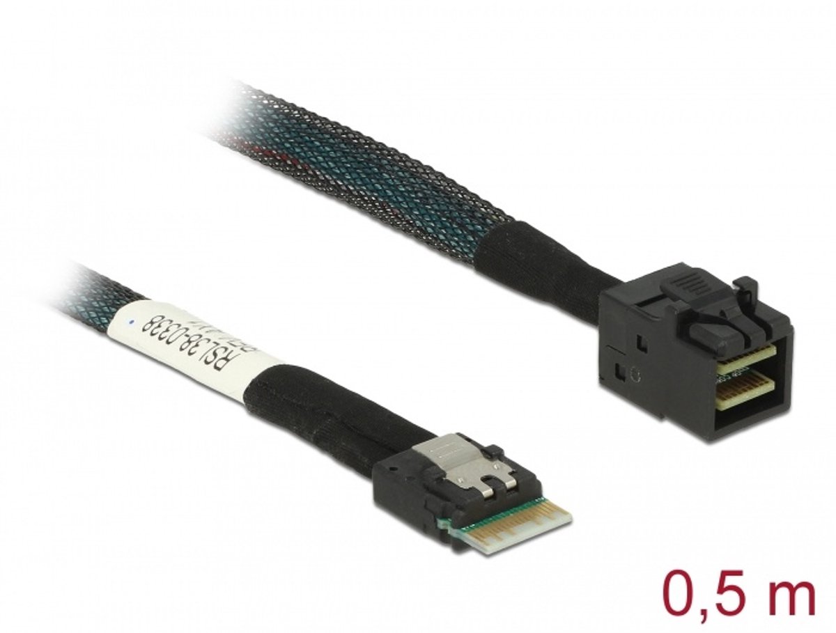 DeLOCK 85081 0.5m 12Gbit/s Serial Attached SCSI (SAS)-kabel