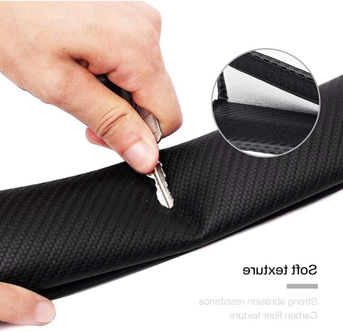 Autogordelhoezen - Schouderpads - Comfortabel Rijden - Zacht PU-leer - 2 stuks - Zwart