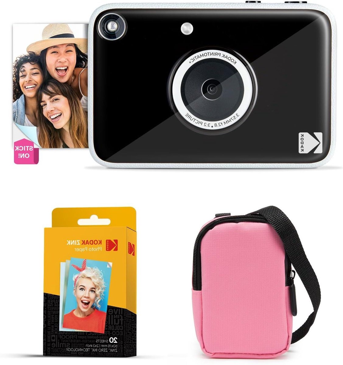 Directe Camera - Instant Foto - Momenten Vastleggen - Inktvrij Printen - 10MP - Zwart
