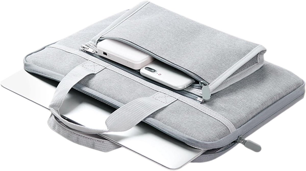 Laptop Opbergtas - Computer Tas - Veilig Vervoeren - Schokbestendige Hoes - 35 x 25 x 3 cm - Zwart