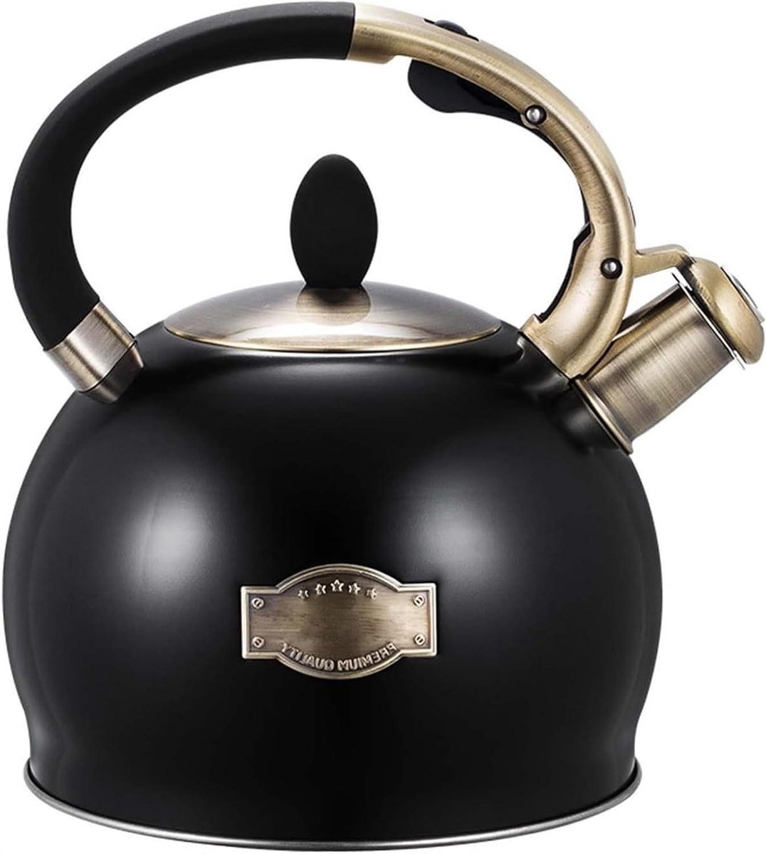 Waterkoker Theepot - Fluitketel - Warme Dranken Maken - Duurzaam Roestvrij Staal - 3 Liter - Zilver