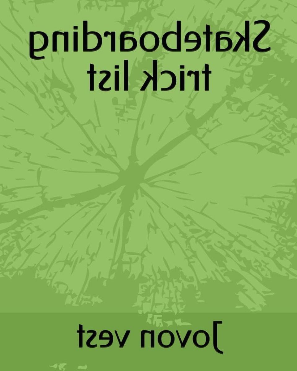 Trick Lijst Skateboard Gids Trick Leren Gedetailleerde Illustraties 46 Pagina’s Kleurrijk