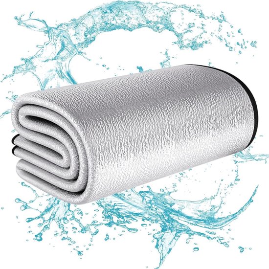 Camping Grondmat - Isolatiemat - Outdoor Comfort - Dubbelzijdig Aluminiumfolie - 200 x 300 cm - Zilver van Camping — afbeelding 4