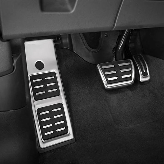 Pedaalhoezen Auto - Voetpedaal Covers - Veiliger Rijden - Antislip Rubber - 3 Stuks - Zilver — afbeelding 3
