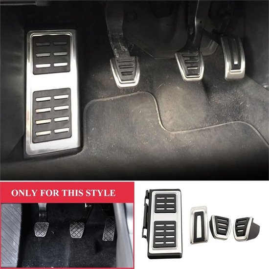 Pedaal Covers Set - Auto Voetsteun - Verbeterde Grip - Antislip Ontwerp - 4 Stuks - Metaal — afbeelding 3