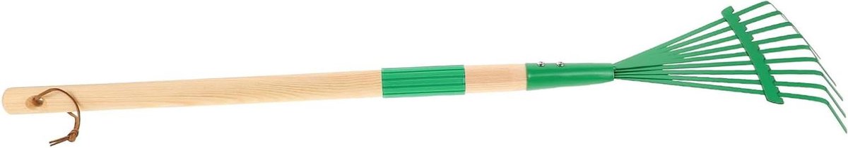Kinderhark - Kleine hark - Buiten spelen - Afneembaar ontwerp - 68 cm - Groen