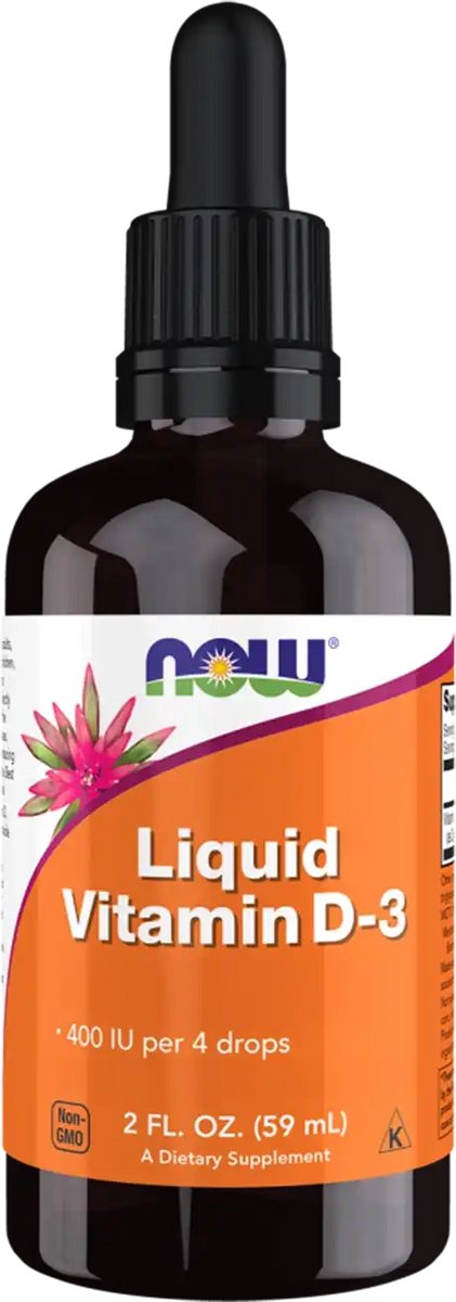 Now Foods Liquid Vitamin D3 (59ml) Standard - Vitaminen, mineralen & gezondheid - Vitaminen
