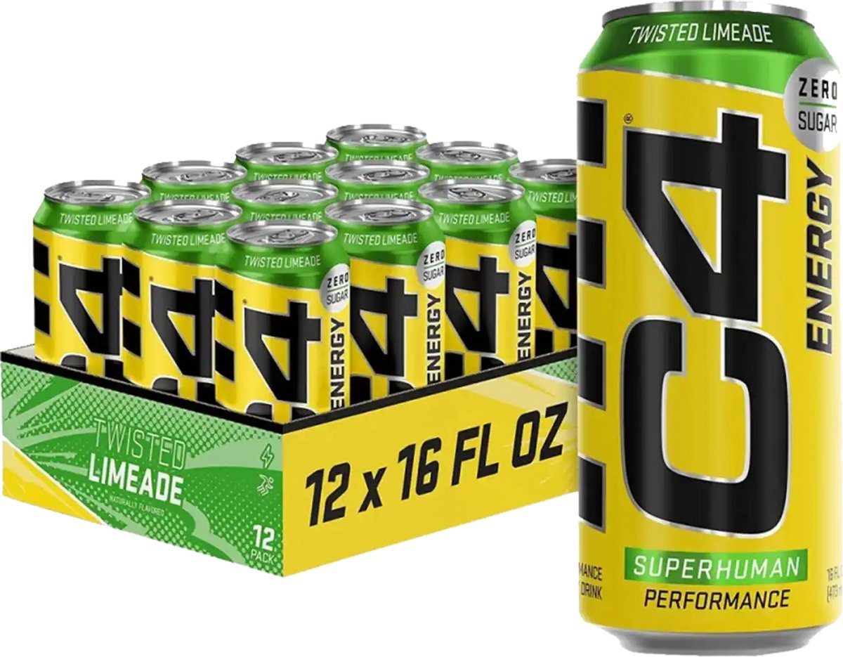 C4 Energy Drink - 12x 500 ml - Twisted Limeade