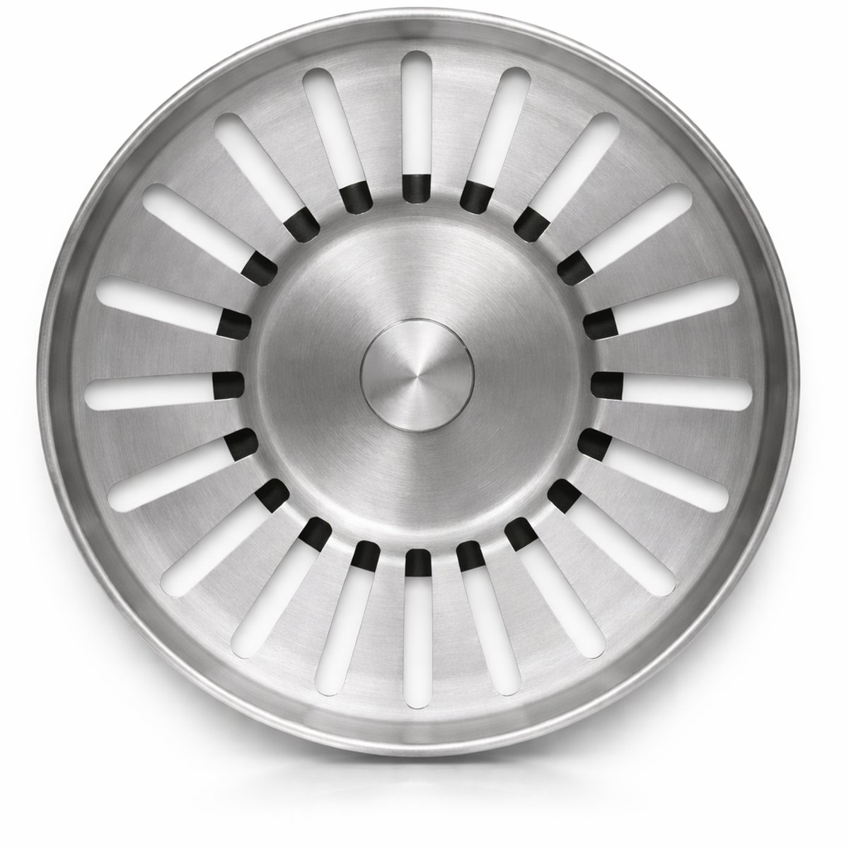 Waterval Premium Brushed Korfplug RVS - Inclusief 3 Pinnen - Zilver - 83mm