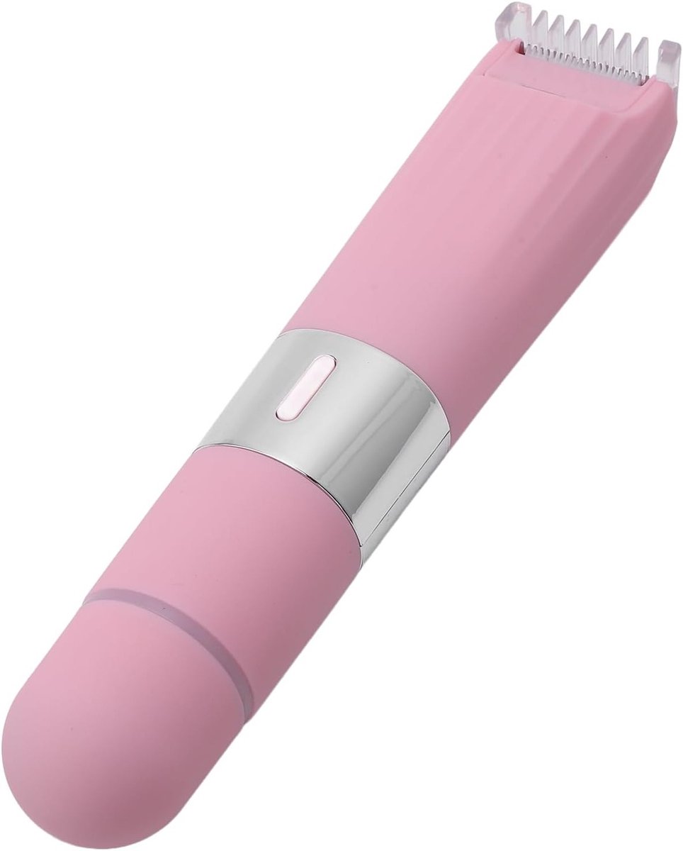 2-in-1 Elektrische Haartrimmer voor Vrouwen met Dubbele Kop voor Gezicht, Bikinilijn, Onderarmen en Benen - Oplaadbare Verzorgingshulp voor Gevoelige Gebieden