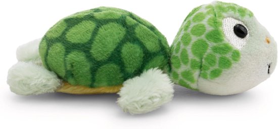 Pluche Schildpad - Knuffeldier met Magneet - Decoratie en Gezelschap - Hecht aan Metaal - 7 cm - Groen — afbeelding 4