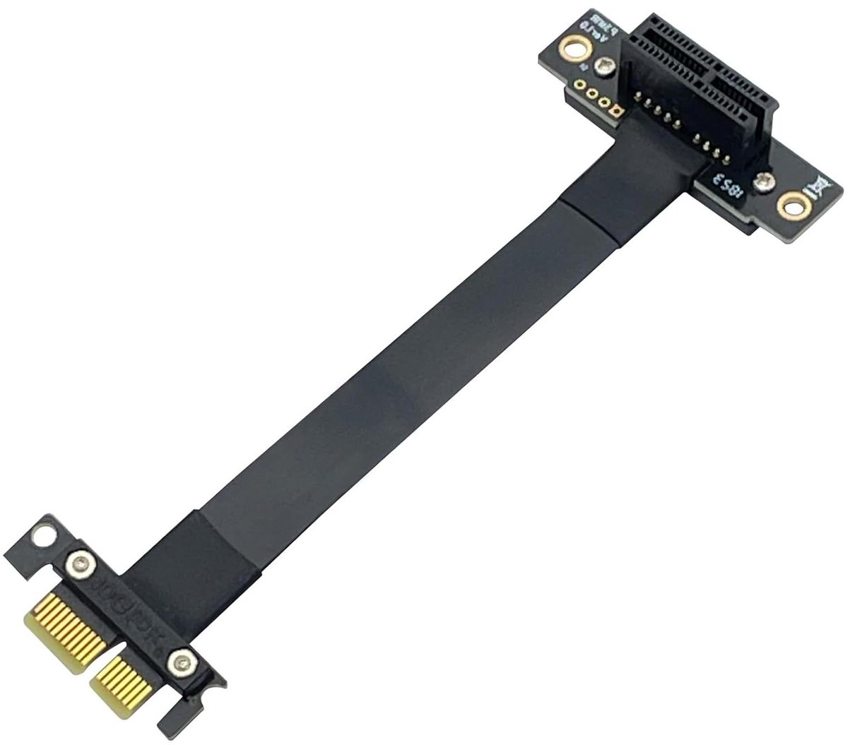 Verlengkabel PCIe - Adapter Kabel - Componenten Verbinding - Gouden Contacten - 20 cm - Zwart