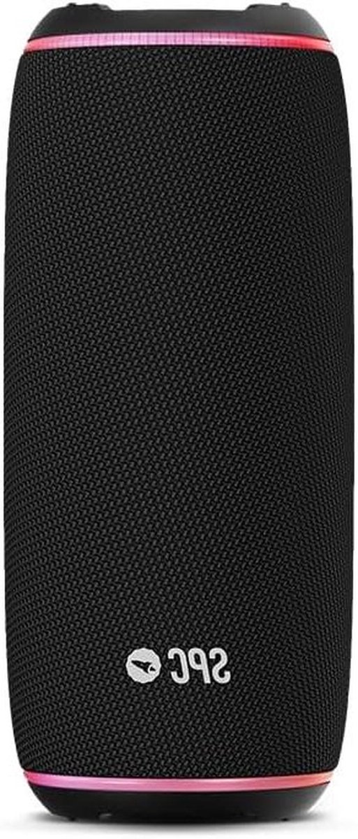 Draagbare Bluetooth Luidspreker - Muziekbox Geluid - Muziek Luisteren Buiten - 360 Graden LED Licht - 20 Uur Batterij - Zwart