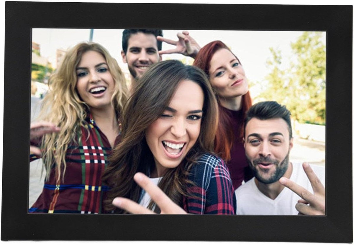 Digitale Fotolijst - WiFi Album - Foto's Delen - HD IPS Scherm - 10 Inch - Zwart
