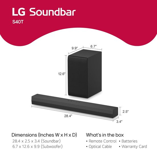 Soundbar Systeem - Home Audio - Film Geluid - 2.1 Kanaals Geluid - Wandmontage - Grijs — afbeelding 2