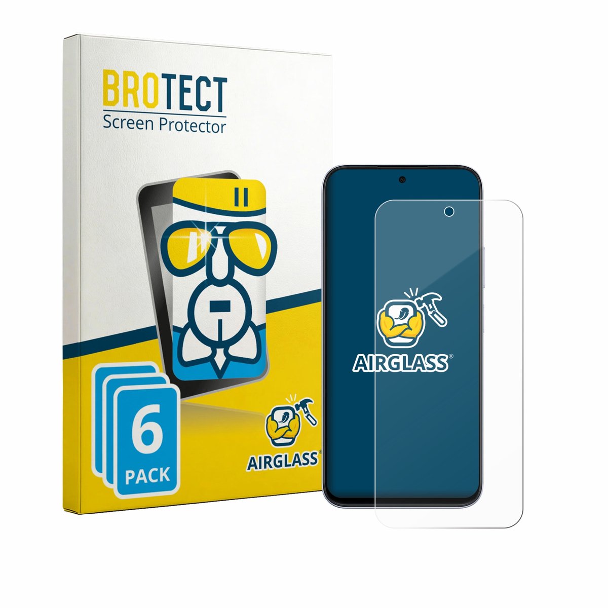 Screenprotector 6 Stuks voor Oppo K14x 5G Beschermglas transparant