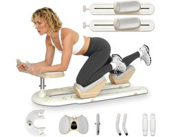 Kruipmachine Rugtrainer - Core Trainer Twistboard - Rugklachten Verlichten - 3-voudig Verstelbaar - 124 cm - Meerkleurig