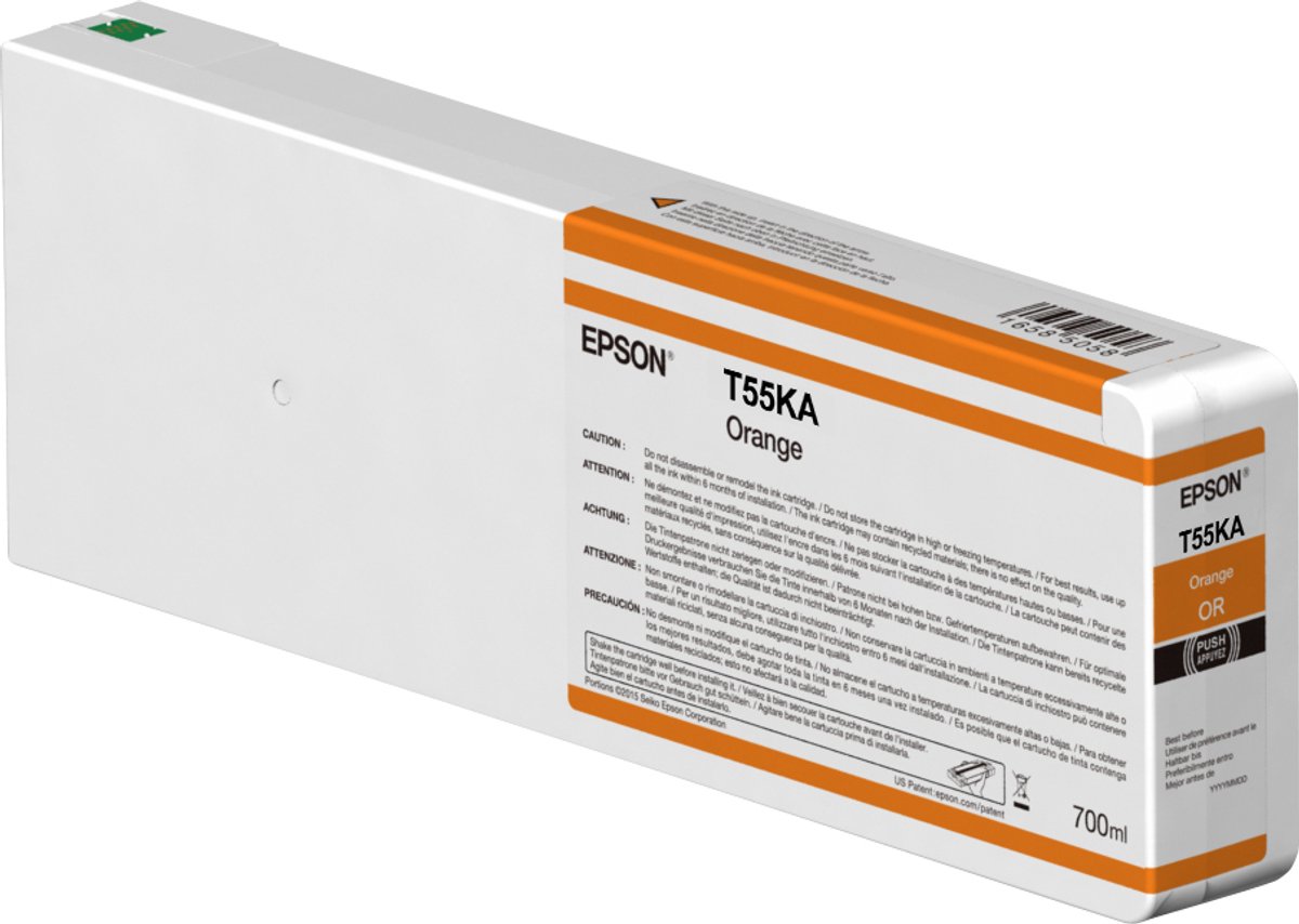 Epson T55KA00 inktcartridge 1 stuk origineel oranje