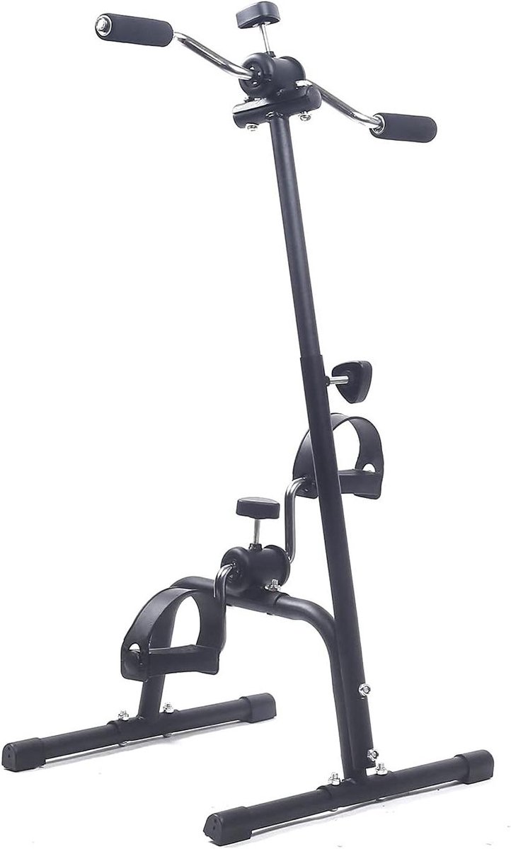 Mini Hometrainer - Oefenfiets Onder Bureau - Revalidatie En Fitness - Verstelbare Weerstand - 48x13x20.5 cm - Grijs