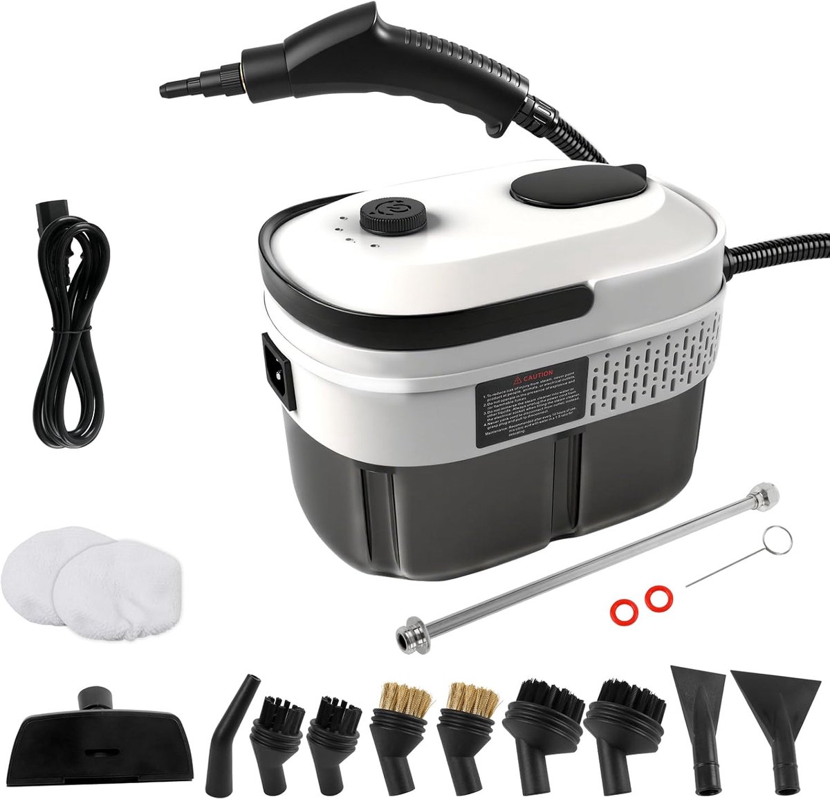 Handstoomreiniger - Drukreiniger - Grondig Reinigen - 3 standen - 1400 ml tank - Zwart