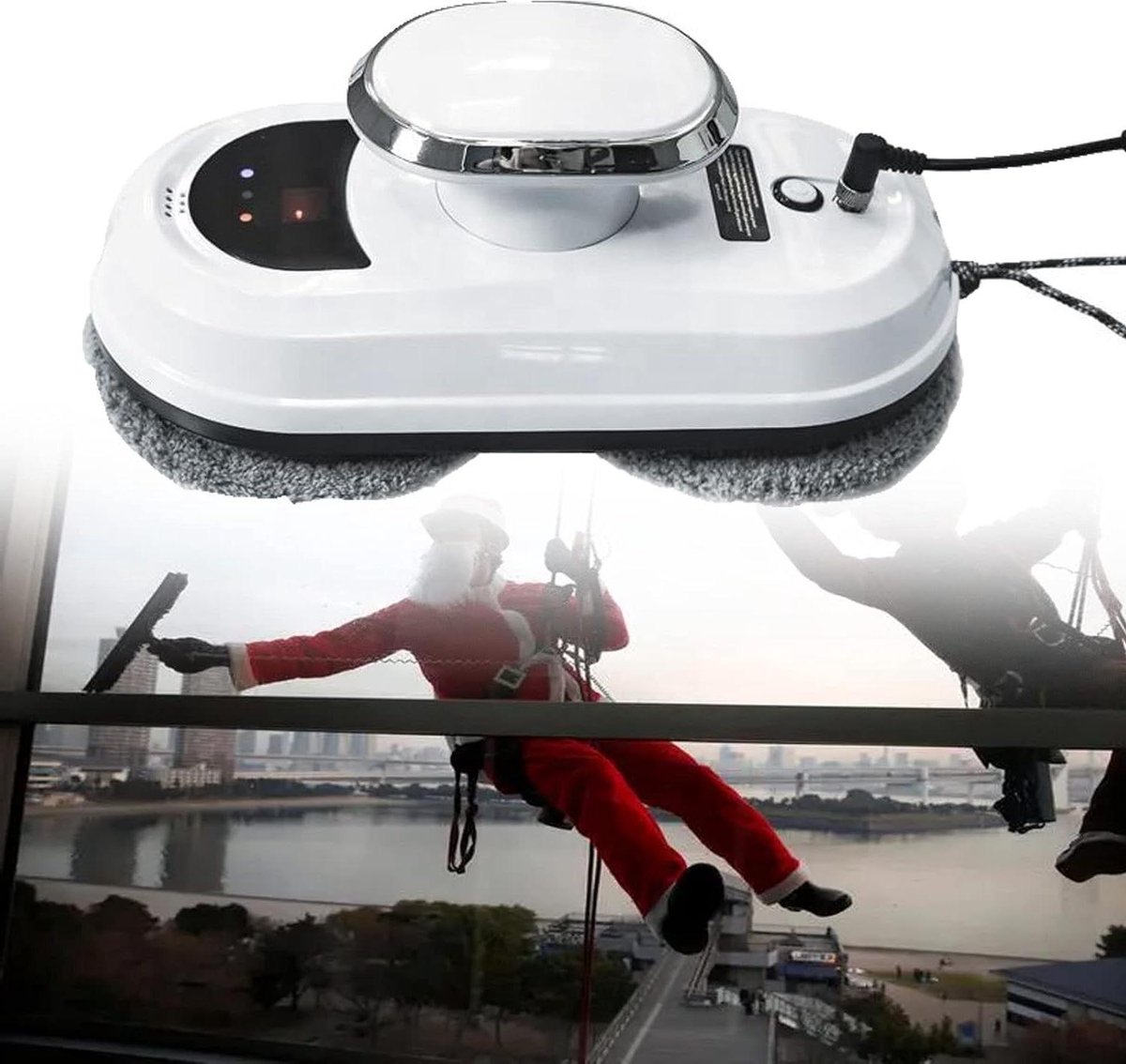 Robot Glazenwasser - Glasreiniger Robot - Ramen Schoonmaken - Met Afstandsbediening - 1 Stuk - Wit