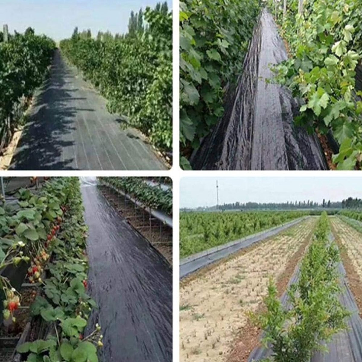 Bodembedekker Onkruidbarrière - Landschapsstof Geweven - Ondergrond Bedekken - Waterluchtdoorlatend Ontwerp - 10 x 33 voet - Zwart