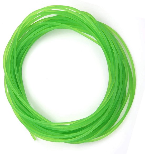 Dailygoods- Polyurethaan Ronde Riem 10 m - Glanzend - Ruw Oppervlak - 2 mm - Groen - Kwaliteitsproduct voor Industrie van Dailygoods — afbeelding 3