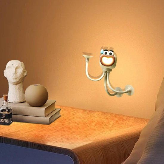 Octopus nachtlampje - Dierenlampje projectie - Kinderslaapkamer sfeer - Met timerfunctie - 4 x 4 x 4 cm - Meerdere kleuren — afbeelding 3