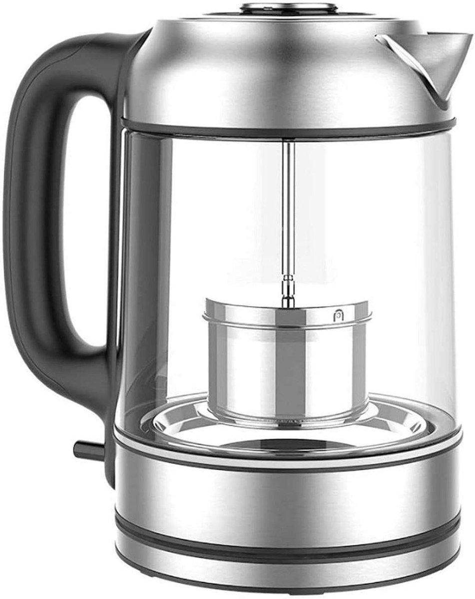 Glazen Waterkoker - Snelkoker Warmhoudfunctie - Dranken Bereiden - Instelbare Temperatuur - 17 Liter - Zilver