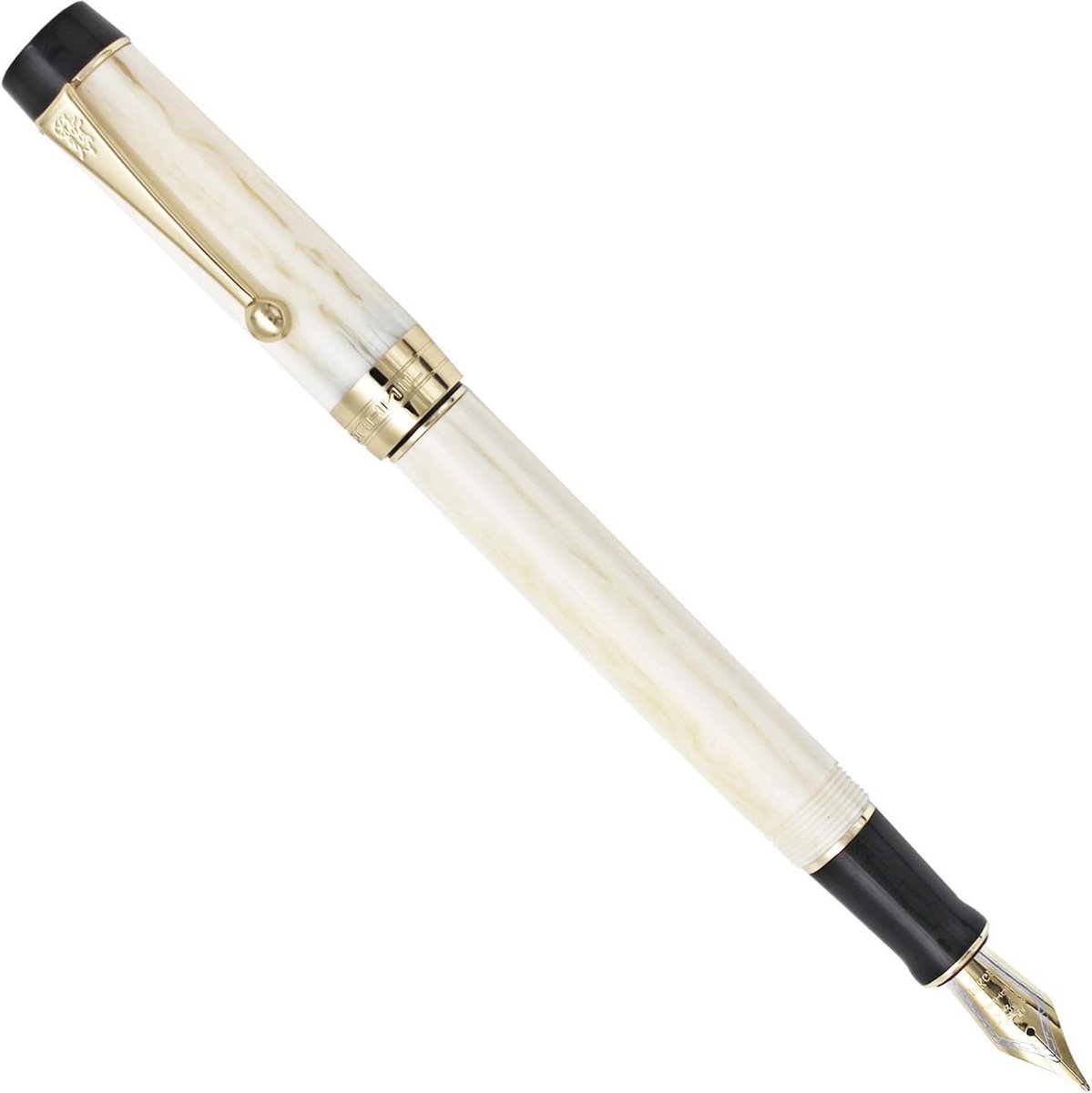 Stijlvolle Zwarte Acryl Heren Vulpen met Medium Nib en Luxe Cadeauverpakking voor Schrijven