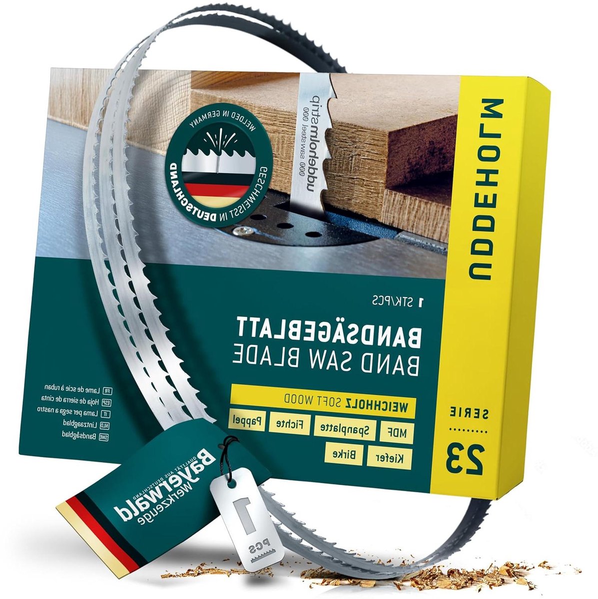 Bandzaagblad - Zaagband - Hout Zagen - Hoogwaardig Staal - 2560x6x0.5mm - Zilver